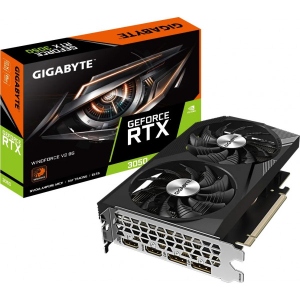 Відеокарта Gigabyte GeForce RTX 3050 WINDFORCE V2 8G (GV-N3050WF2V2-8GD)
