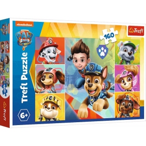 Пазли картонні (5-7 років) Trefl "Команда" / Nickelodeon: "Щенячий патруль" (160 елм.) (15410)