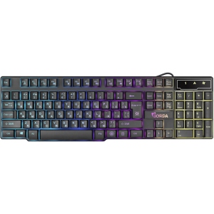 Клавіатура дротова ігрова Defender Gorda GK-210L RU RGB (45210)