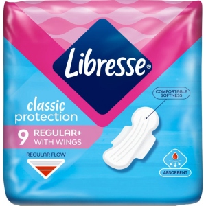 Прокладки гігієнічні Libresse Classic Protection Regular 9 шт. (7322541233390)