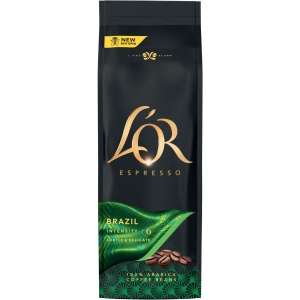 Кава в зернах L`OR Brazil 500г