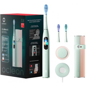 Зубна щітка електрична Oclean X Ultra Set Green (OLED) (6970810553505)