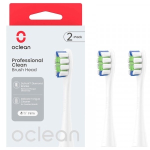 Насадка для зубної щітки Oclean P1C1 W02 Professional Clean Brush Head White 2 шт. (6970810553765)