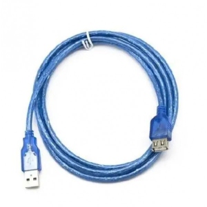 Кабель USB Type-A - USB Type-A Gresso USB AM-USB AF 3m Blue (2000700002401) купити в Україні