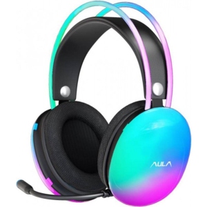 Гарнітура дротова Aula S505 RGB Transparent Gaming Headset Black (6948391235479)