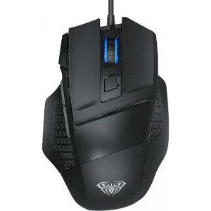 Миша дротова ігрова Aula S12 Mountain Black