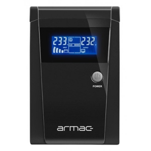 Джерело безперебійного живлення Armac 1500VA/950W,3хFrench,USB-B LCD Metal Case (H/1500E/LED)