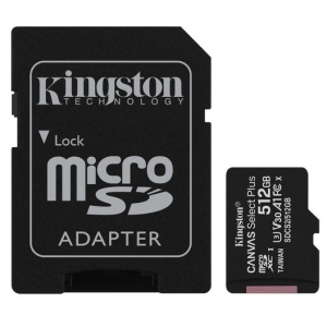 Карта пам'яті Kingston microSDXC 512Gb Canvas Select+ A1 + adapter (SDCS2/512GB)