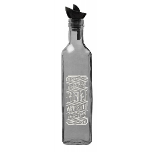 Ємність для масла і оцту Herevin Transparent Grey White Bon Appetit 0.5 л (151431-146)