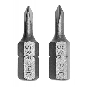 Біта для викрутки S&R PH0 x 25 мм 2 шт. (152010201)