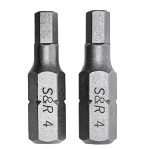 Біта для викрутки S&R Hex4 x 25 мм 2 шт. (152050105)