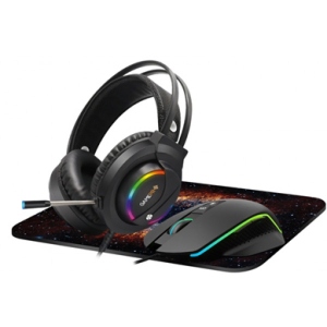 Миша дротова ігрова GamePro Gameset 3in1 GS890USB (+ навушники та килимок)