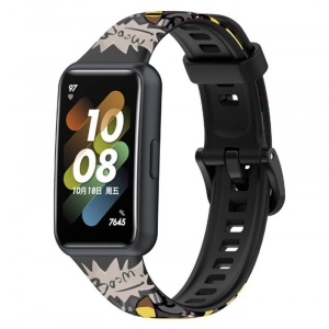 Ремінець для фітнес-браслету BeCover Modern Style for Huawei Band 7/Honor Band 7 Pikachu (709452)