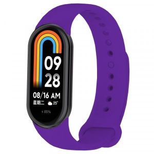 Ремінець для фітнес-браслету BeCover for Xiaomi Mi Smart Band 8 Dark Purple (709382)