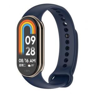 Ремінець для фітнес-браслету BeCover for Xiaomi Mi Smart Band 8 Deep Blue (709383)