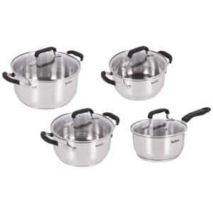 купити Уцінка - Набор посуды Tefal E493S874 Cook&Cool 8 пр., 18/20/24 см, сотейник 16 см с/кр