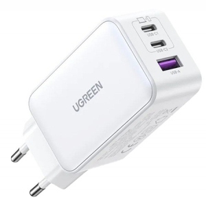 Мережевий зарядний пристрій UGREEN CD224 USB-A+2*USB-C 65W GaN Tech Fast White (15334)