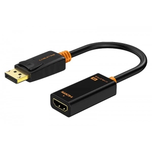 Кабель Cabletime DisplayPort - HDMI (M/F) 0.2m Black (CP21B)