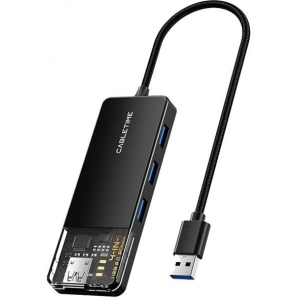 асортимент Хаб USB Cabletime USB Type C - 4 Port USB 3.0, 0.15 cm (CB02B)