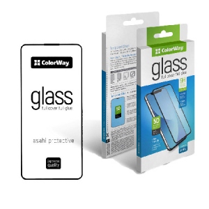 Захисне скло для смартфону Colorway 9H FC glue Apple iPhone 15 Pro Black (CW-GSFGAI15P-BK)