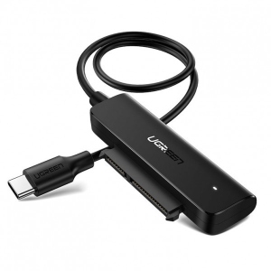 Кабель USB Type-A - USB Type-A UGREEN CM321 USB 3.0 Type-C SATA III (F) Black (70610)