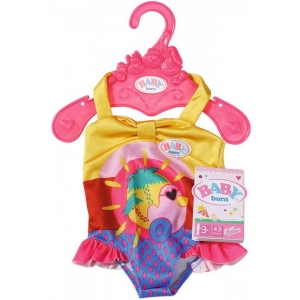 Одяг для пупса Zapf BABY BORN - СВЯТКОВИЙ КУПАЛЬНИК S2, на 43 cm, з каченям  (828281-1)