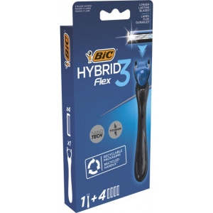 Станок чоловічий BIC Flex 3 Hibrid с 4 сменными картриджами (​3086123644939)