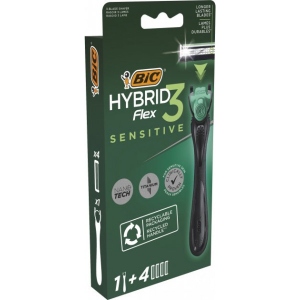 Станок чоловічий BIC Flex 3 Hibrid Sensitive с 4 сменными картриджами (3086123644977)