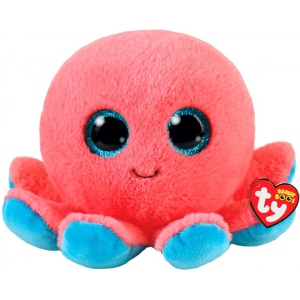 М'яка іграшка тварина TY Beanie Boo's 36390 Восьминіг "SHELDON" 15см (36390)