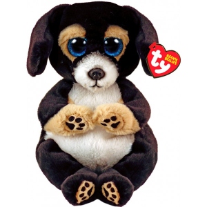 М'яка іграшка тварина TY BEANIE BELLIES 40700 Чорний пес "DOG" (40700)