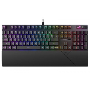 Клавіатура дротова ігрова Asus ROG Strix Scope II RX Red EN/UK RGB Black (90MP0350-BKMA00)