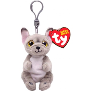 М'яка іграшка тварина TY Beanie Bellies 43111 Сірий пес "WILFRED" 12см (43111)