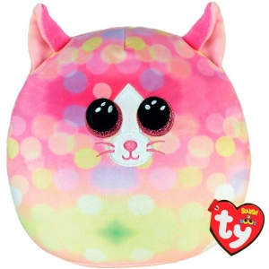 М'яка іграшка тварина TY SQUISH-A-BOOS 39336 Рожеве кошеня "CAT" 40 см (39336)