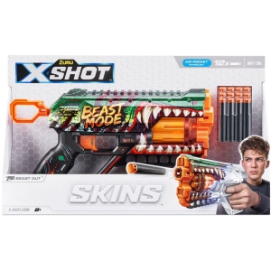 Бластер багатозарядний ZURU X-SHOT Skins Griefer Beast Out (12 патронів) (36561A)
