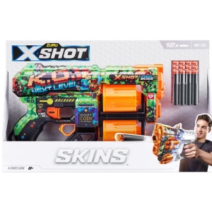 Бластер багатозарядний ZURU X-SHOT Skins Dread К.О. (12 патронів) (36517B)