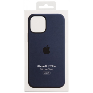 Уцінка - Чохол для смартфону Apple iPhone 12/12 Pro Silicone Case with MagSafe - Deep Navy (MHL43) #
