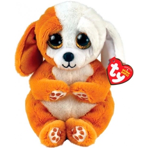 М'яка іграшка тварина TY Beanie Bellies Рудий песик "RUGGLES" (40699)