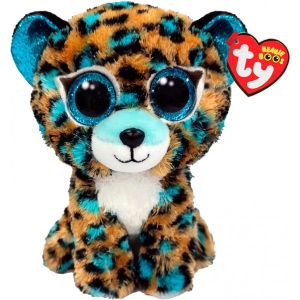 М'яка іграшка тварина TY Beanie Boos Леопард "COBALT" 15см (36691)