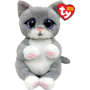 М'яка іграшка тварина TY Beanie Bellies Сіре кошеня "MORGAN" (41055)