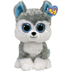 М'яка іграшка тварина TY Beanie Boo's Хаскі "Slush" 25см (36902)