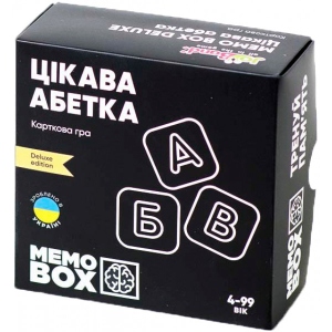 Настільна гра розвиваюча (5-7 років) JoyBand-Bontoy MemoBox Delux Цікава абетка (MBD103) офіційний магазин