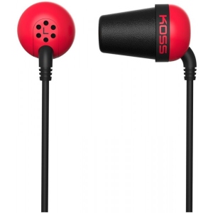 Навушники вкладиші дротові Koss The Plug Noise Isolating Red (196768.101)