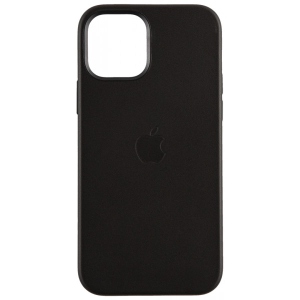 Чохол для смартфону Apple iPhone 12 | 12 Pro Leather Case with MagSafe - Black (MHKG3ZE/A)