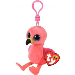 М'яка іграшка брелок TY Beanie Boo's Фламінго "Gilda" 12см (35210)