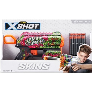 Бластер багатозарядний ZURU X-Shot Skins Flux Zombie Stomper, 8 патронів (36516A)