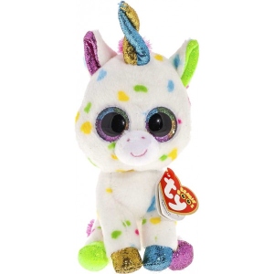 М'яка іграшка глазастик TY Beanie Boos Єдиноріг "Harmonie" 15 см (36898)