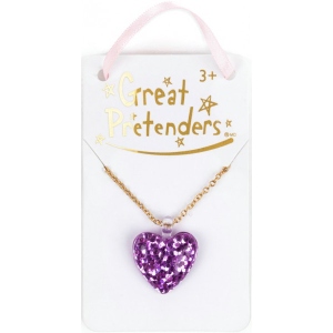 Дитяча біжутерія Great Pretenders Намисто Glitter Heart (90418)