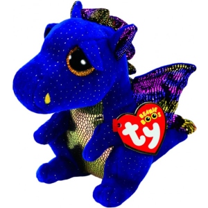 М'яка іграшка глазастик TY Beanie Boo's Дракон Saffire 15 см (36879)