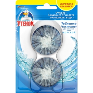 Туалетний блок SC Johnson Duck Таблетка Чистоти Морський 50 г 2 шт. (5000204004755)