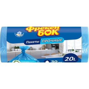 Пакет для сміття Фрекен Бок 20 л 30 шт. синій (4820048480109)